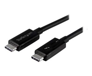 FireWire-/ThunderBolt-kabel - StarTech.com Thunderbolt 3 (40Gbps) USB C Cable - Black - 50cm - TBLT34MM50CM