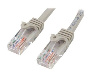 Nettverkskabel - 5m Grey Cat5e / Cat 5 Snagless Patch Cable 5 m - patchkabel - 5 m - grå - 45PAT5MGR