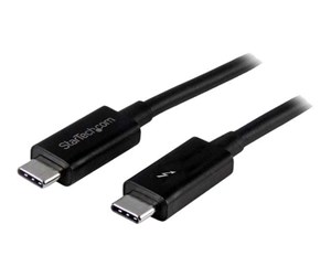 FireWire-/ThunderBolt-kabel - StarTech.com Thunderbolt 3 (20Gbps) USB C Cable - Black - 2m - TBLT3MM2M