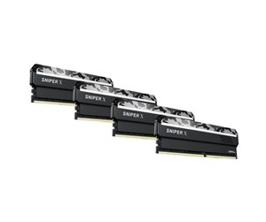 RAM - G.Skill Sniper X DDR4-3200 - 64GB - CL16 - Quad Channel (4 pcs) - Intel XMP - Svart - F4-3200C16Q-64GSXWB