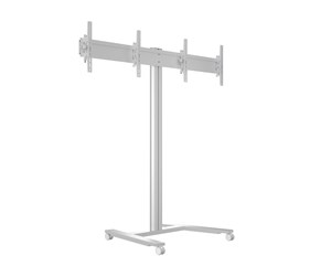 Veggmontering, AV-braketter & AV-møbler - Multibrackets M Public Display Stand 180 HD Dual Silver 100 kg 60" Up to 800 x 400 mm - 7350073735365