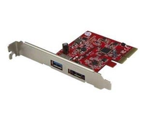 Kontroller - StarTech.com 2-Port USB 3.1 (10Gbps) and eSATA PCIe Card - 1x USB-A and 1x eSATA - USB-adapter - PEXUSB311A1E