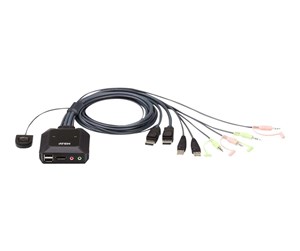 KVM-switch - ATEN CS22DP 2P USB DP cable KVM Switch - CS22DP-AT