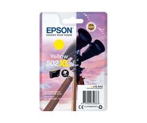 Printertilbehør blekk/toner - Epson 502XL - høj kapacitet - gul - original - blækpatron - Blekkpatron Yellow - C13T02W44010