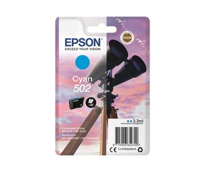 Printertilbehør blekk/toner - Epson 502 - cyan - original - blækpatron - Blekkpatron Blå - C13T02V24020