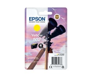 Printertilbehør blekk/toner - Epson 502 - gul - original - blækpatron - Blekkpatron Yellow - C13T02V44010