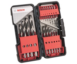 Bormaskin & Bits - Bosch HSS spiralbor PointTeQ, ToughBox sett med 18 stk. - 2608577350