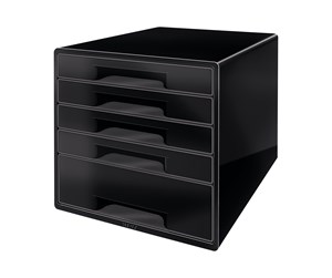 Skrivebordstilbehør - Leitz Skuffkube  Dual Black  5 skuffer Sort - 52531095