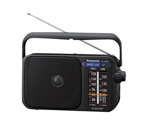 DAB, nettverks- og klokkeradio - Panasonic -RF-2400DEG - privat radio - AM/FM - Mono - RF-2400DEG-K