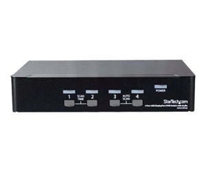 KVM-switch - StarTech.com 4-Port DisplayPort KVM Switch - 4K 60Hz - KVM / audio-switch - 4 porte - SV431DPUA2