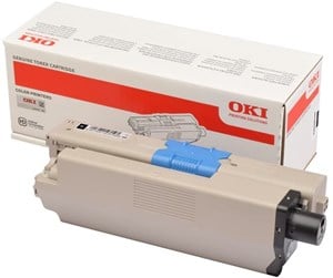 Printertilbehør blekk/toner - OKI - sort - original - tonerpatron (alternativ til: 46490624) - Laser toner Svart - 46490624