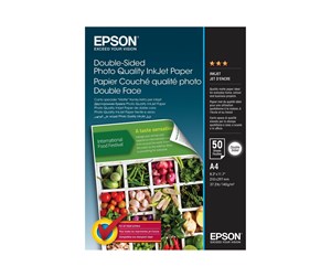 Papir, Fotopapir & Etiketter - Epson Double-Sided Photo Quality Inkjet Paper - C13S400059