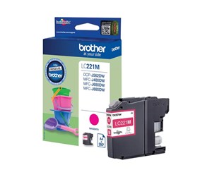 Printertilbehør blekk/toner - Brother LC 221M - Magenta Ink - Blekkpatron Rød - LC221M