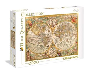 Puslespill - Clementoni 2000 pcs- High Quality Collection ANCIENT MAP - 32557