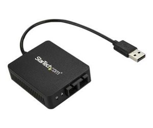 Nettverksadapter - StarTech.com USB 2.0 to Fiber Optic Converter - 100BaseFX SC - netværksadapter - US100A20FXSC