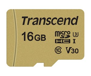 Minnekort - Transcend 500S microSDHC UHS-3 - 16GB - TS16GUSD500S