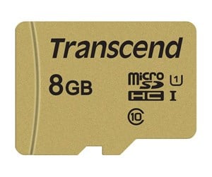 Minnekort - Transcend 500S microSDHC UHS-1 - 8GB - TS8GUSD500S