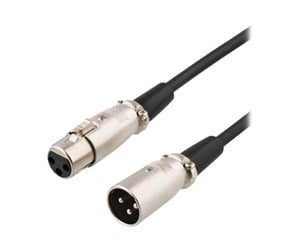 KVM-kabel - Deltaco XLR-lydkabel 3-pin han - 3-pin hun 15m - XLR-1150