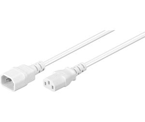 Strømkabel (ekstern) - Pro Power cable C14 - C13 - White - 0.50m - 4040849975813