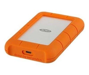 Hard drive - External - LaCie Rugged USB-C - Ekstern Harddisk - 4TB - Oransje - STFR4000800