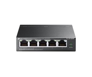 Switch/splitter - TP-Link TL-SF1005P 5-Port 10/100Mbps Desktop Switch with 4-Port PoE+ (58W) - TL-SF1005P