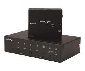 Repeater & Transceiver - StarTech.com VGA DisplayPort and HDMI Over CAT5 HDBaseT Extender Switch - video/audio extender - HDMI - STDHVHDBT