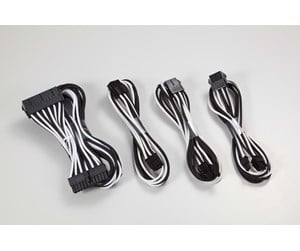 Strømkabel (intern) - Phanteks Extension Cable Combo Pack - Black/White - PH-CB-CMBO_BW