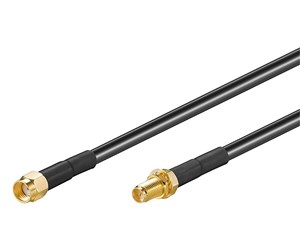 Nettverkskabel - RP-SMA WLAN antenna extension cable - 1m - 4040849516757