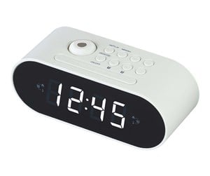 DAB, nettverks- og klokkeradio - DENVER CRP-717 - clock radio - FM - Hvit - CRP-717WHITE