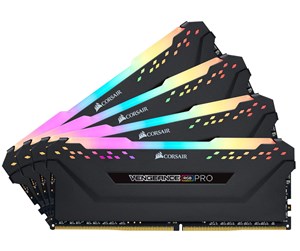 RAM - Corsair Vengeance RGB PRO DDR4-3200 - 32GB - CL16 - Quad Channel (4 pcs) - Intel XMP - Svart med RGB - CMW32GX4M4C3200C16