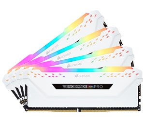 RAM - Corsair Vengeance RGB PRO DDR4-3200 - 32GB - CL16 - Quad Channel (4 pcs) - Intel XMP - Hvit med RGB - CMW32GX4M4C3200C16W