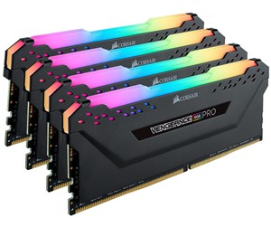 RAM - Corsair Vengeance RGB PRO DDR4-3600 - 32GB - CL18 - Quad Channel (4 pcs) - AMD Optimized & Intel XMP - Svart med RGB - CMW32GX4M4C3600C18