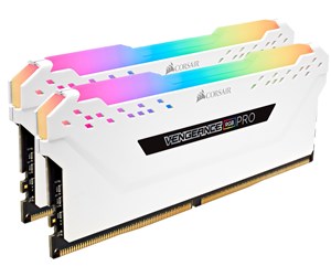 RAM - Corsair Vengeance RGB PRO DDR4-3600 - 16GB - CL18 - Dual Channel (2 pcs) - AMD Optimized & Intel XMP - Hvit med RGB - CMW16GX4M2C3600C18W