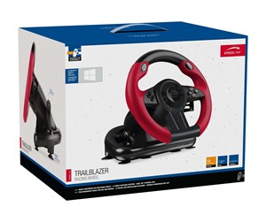 Spill - Tilbehør - Speed-Link Trailblazer Gaming Steering Wheel - Black/Red - Controller - Sony PlayStation 4 - SL-450500-BK