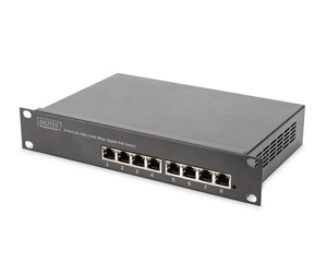 Switch/splitter - DIGITUS DN-95317 8-Port Gigabit PoE (80W) Switch 10 Inch Unmanaged - DN-95317