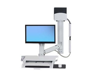 Skjermholder - Ergotron StyleView Sit-Stand Combo System with Worksurface - 45-270-216