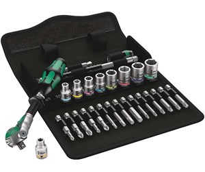 Verktøy - Wera 8100 SA 9 Zyklop Speed Ratchet Set 1/4" drive imperial 28 pieces - 5004019001