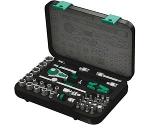 Verktøy - Wera 8100 sa 2 zyklop speed ratchet set 1/4 drive metric 42 pieces - 5003533001