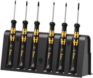 Verktøy - Wera 1550/6 ESD Screwdriver set and rack for electronic applications 6 pieces - 5030180001