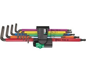 Håndverktøy - Wera 967/9 TX XL Multicolour 1 L-key set for TORX® screws long 9 pieces - 5024480001