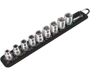 Verktøy - Wera Belt B 4 Zyklop socket set 3/8" drive 9 pieces - 5003973001