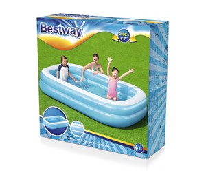 Basseng - Bestway Blue Rectangular 262cm x 175cm x 51cm - 54006