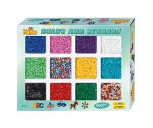 Kreative leker - Hama Ironing Beads in sorting tray 9600pcs. - 2095