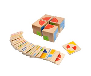 Treleker - Goki Wooden Patterns Game Cube - 58649