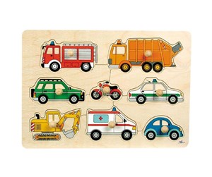 Puslespill - Goki Bubble Puzzle Traffic Tre - 57996