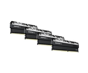 RAM - G.Skill Sniper X DDR4-3600 - 32GB - CL19 - Dual Channel (2 pcs) - Intel XMP - Svart - F4-3600C19Q-32GSXWB