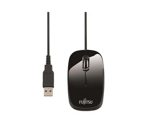 Mus - Fujitsu M420NB - mouse - USB 2.0 - Mus - Optisk - 3 knapper - Svart - S26381-K454-L100