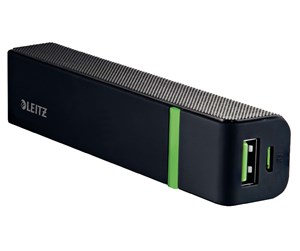 Nødlader - Leitz USB PowerBank Complete 2600 Sort Nødlader - Svart - 63110095