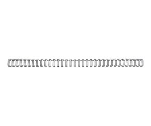 Printertilbehør blekk/toner - GBC Metallspiral 3:1 NO4 6mm A4 Sort - Binding wire - RG810410