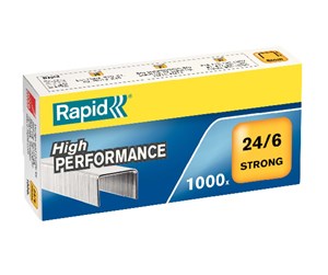 Hullemaskin & Stiftemaskin - Rapid Heftestift  Strong 24/6 Galv E/1000 - 24855800